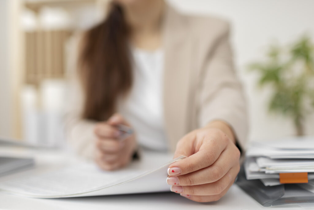 young-adult-organizing-documents